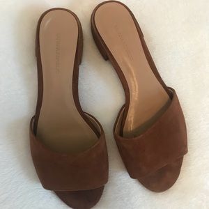 Banana republic suede slip slip on shoes